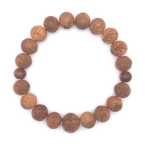 白檀題目彫10mm共仕立桐箱